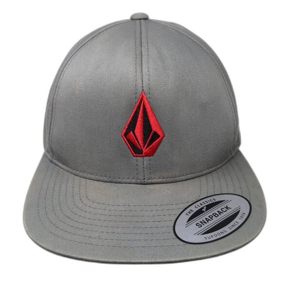 Volcom Stone Snapback Hat Green One Size Embroidered Logo Adjustable - Picture 1 of 9